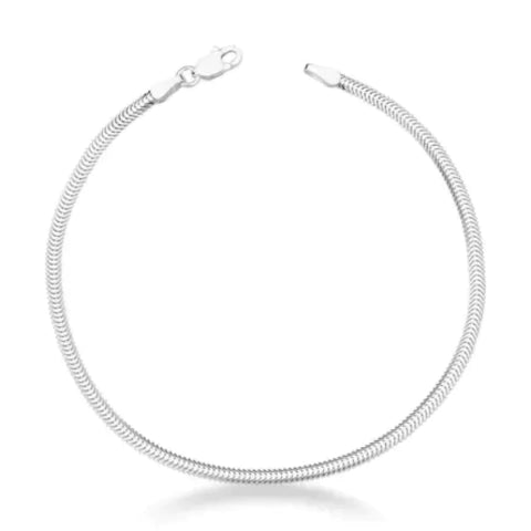 Pulseira de Prata Lacraia 2,6mm