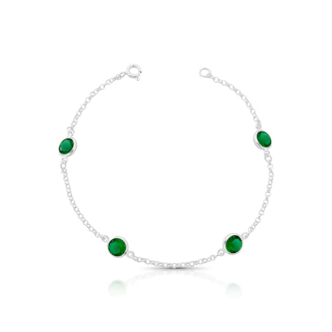 Pulseira 4 Ponto de Luz Verde Mista