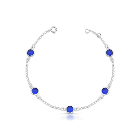 Pulseira 5 Ponto de Luz Azul Mista