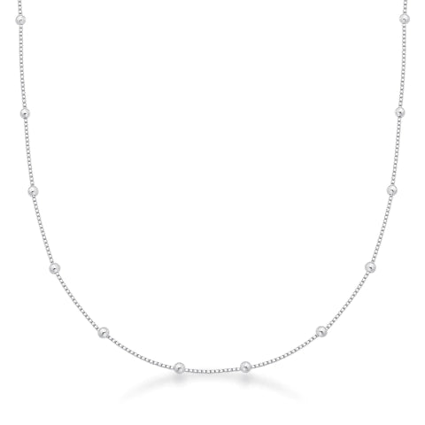 Veneziana de Prata V12 Diamantada com Bolinha