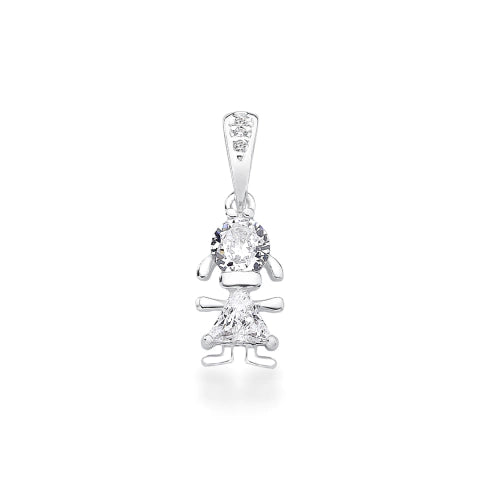Pingente de Prata Menina