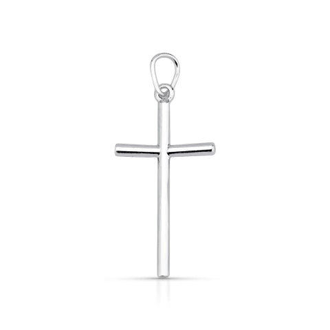 Pingente de Prata Cruz Liso 11,8mm